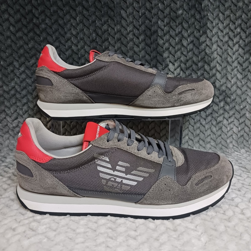Emporio Armani Men's Walking Casual Running Sneakers Shoes X4X215 XL198 Size 10